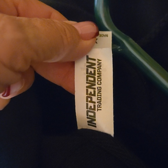 INDEPENDENT TRADING CO. Black Long Sleeve Hoodie. NWOT. Size XL - Picture 12 of 13